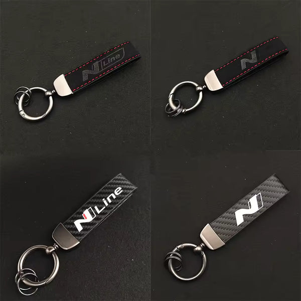 Hyundai N Performance Leather Keychain