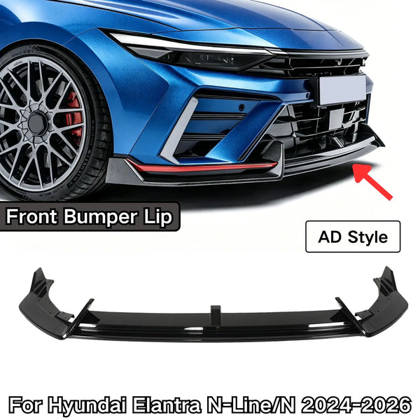 Hyundai Elantra N / N Line Aggressive Front Bumper Lip Kit (2024–2026)